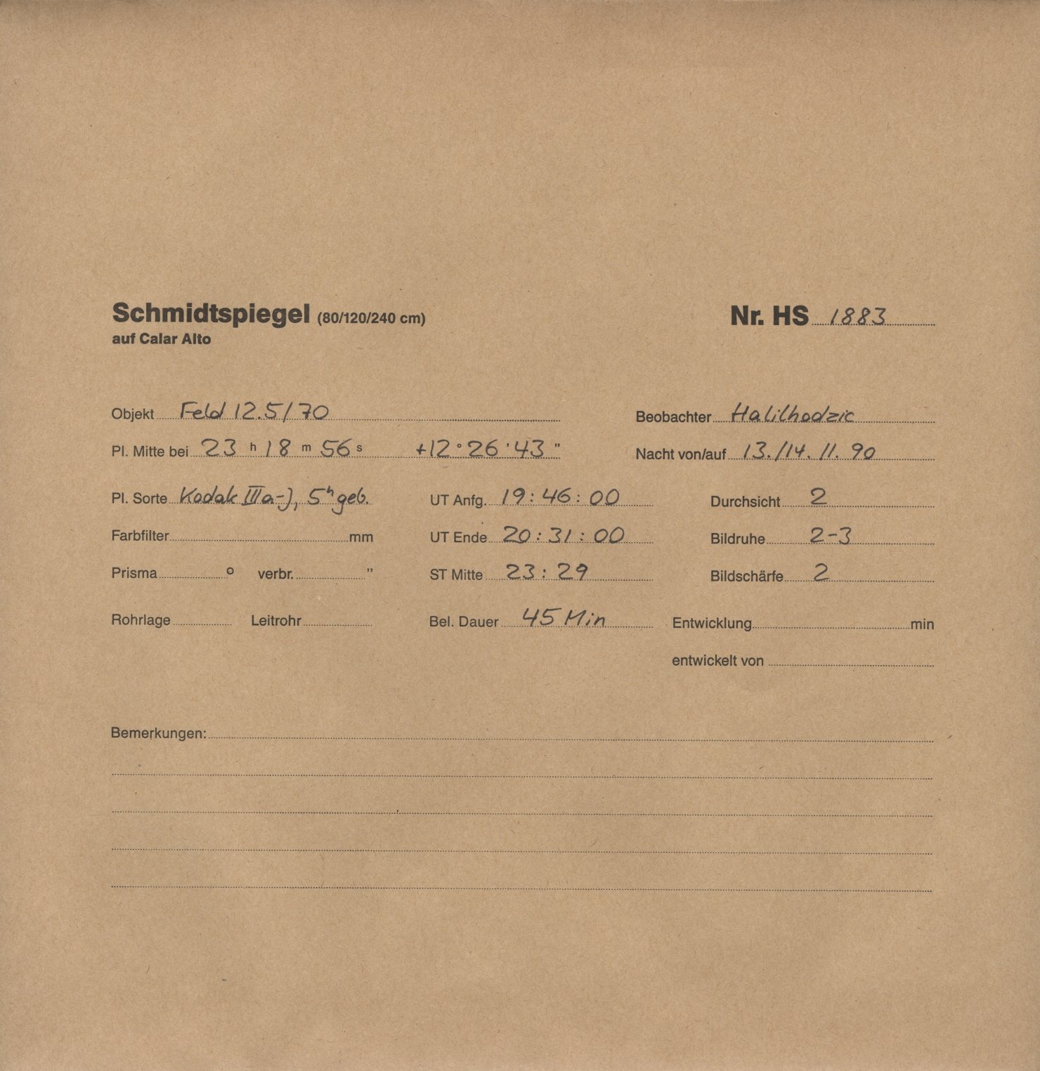 Plattenhuelle HS01883