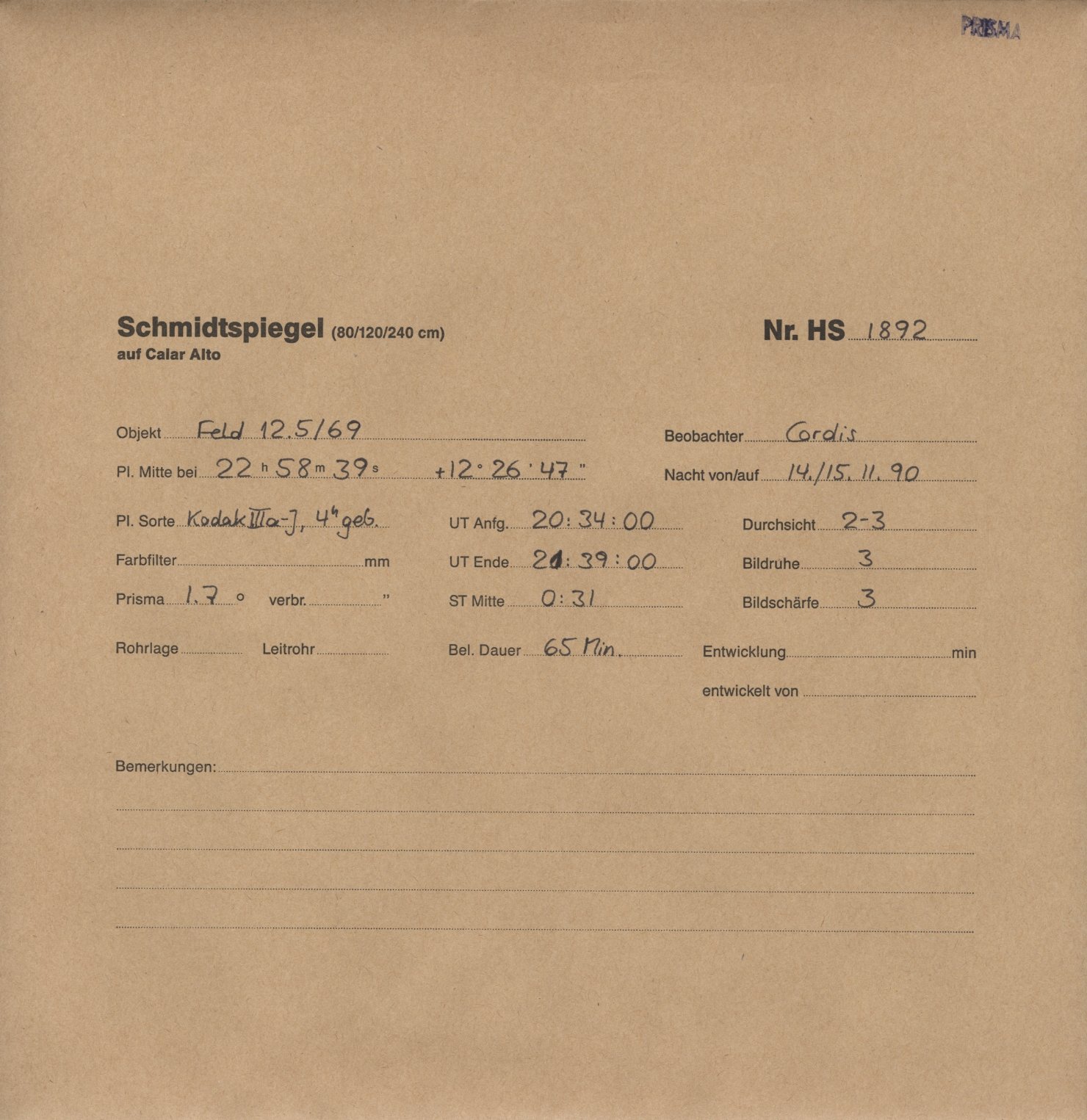 Plattenhuelle HS01892