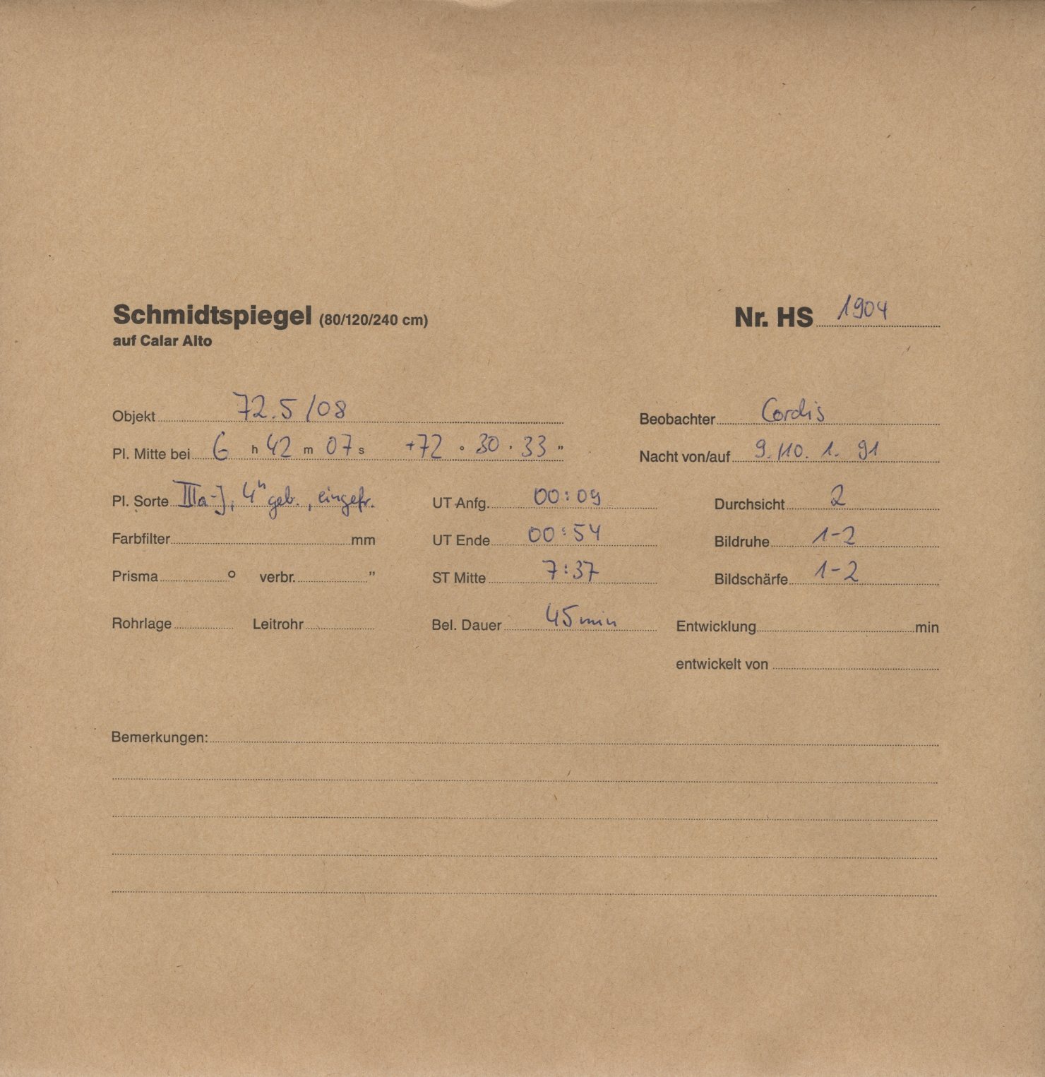 Plattenhuelle HS01904