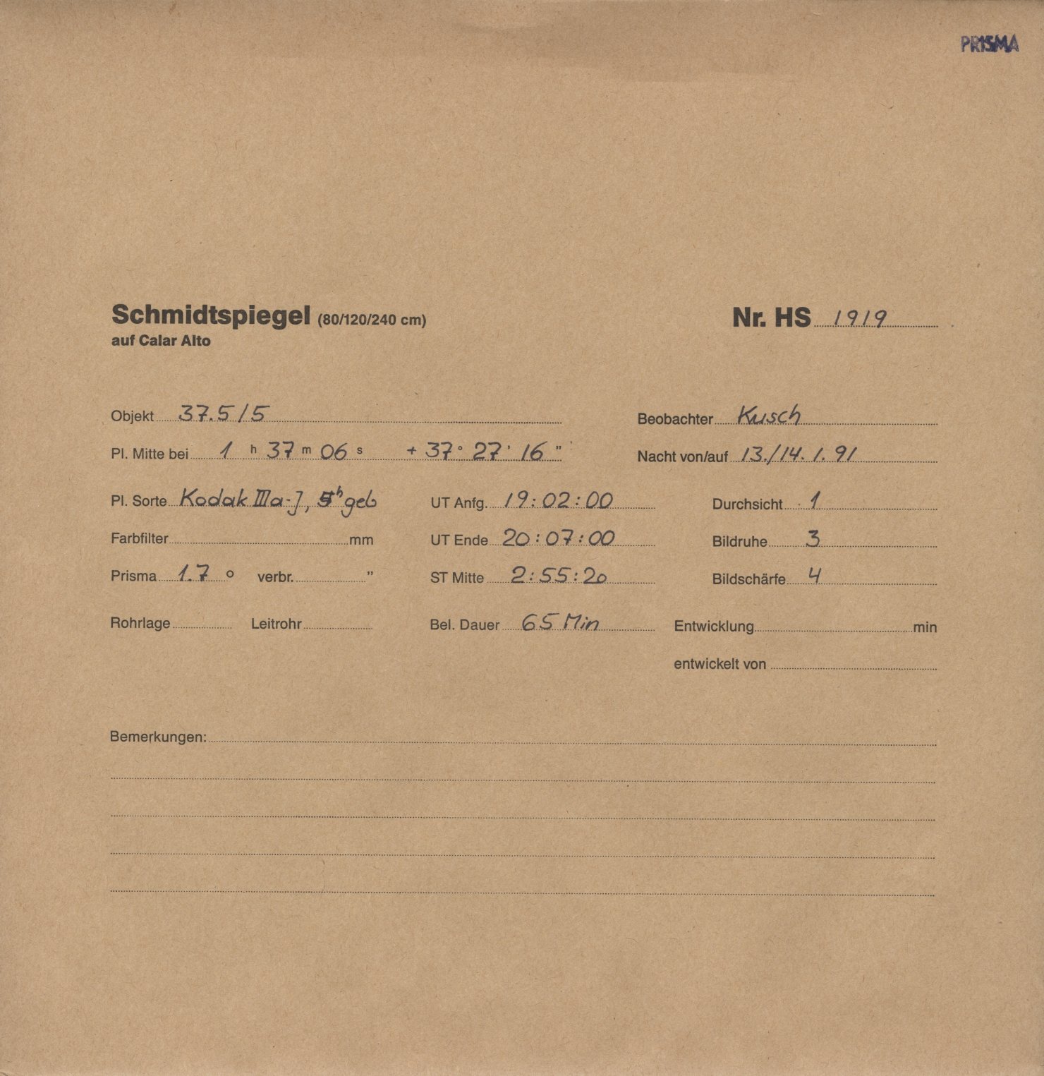 Plattenhuelle HS01919