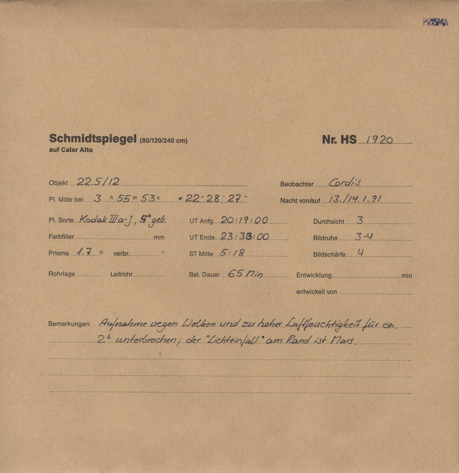 Plattenhuelle HS01920