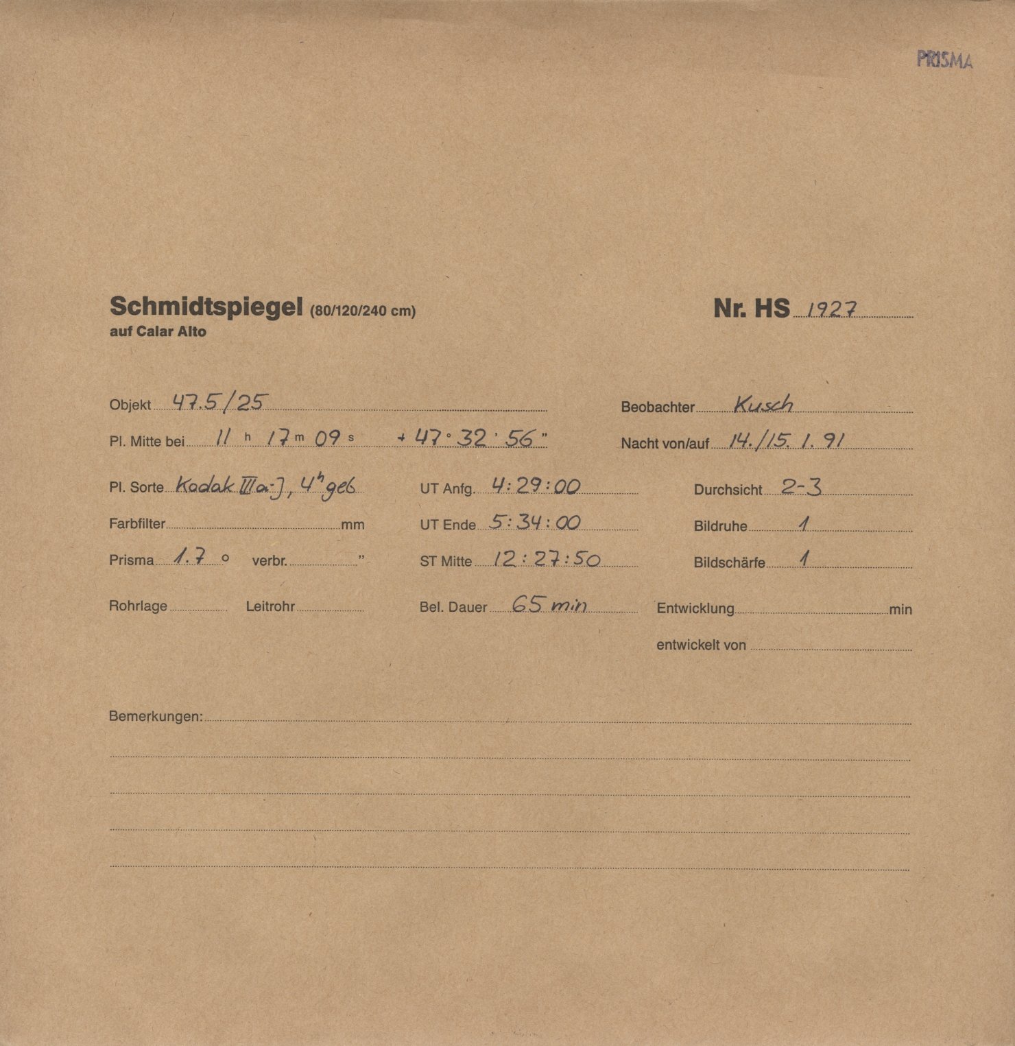 Plattenhuelle HS01927