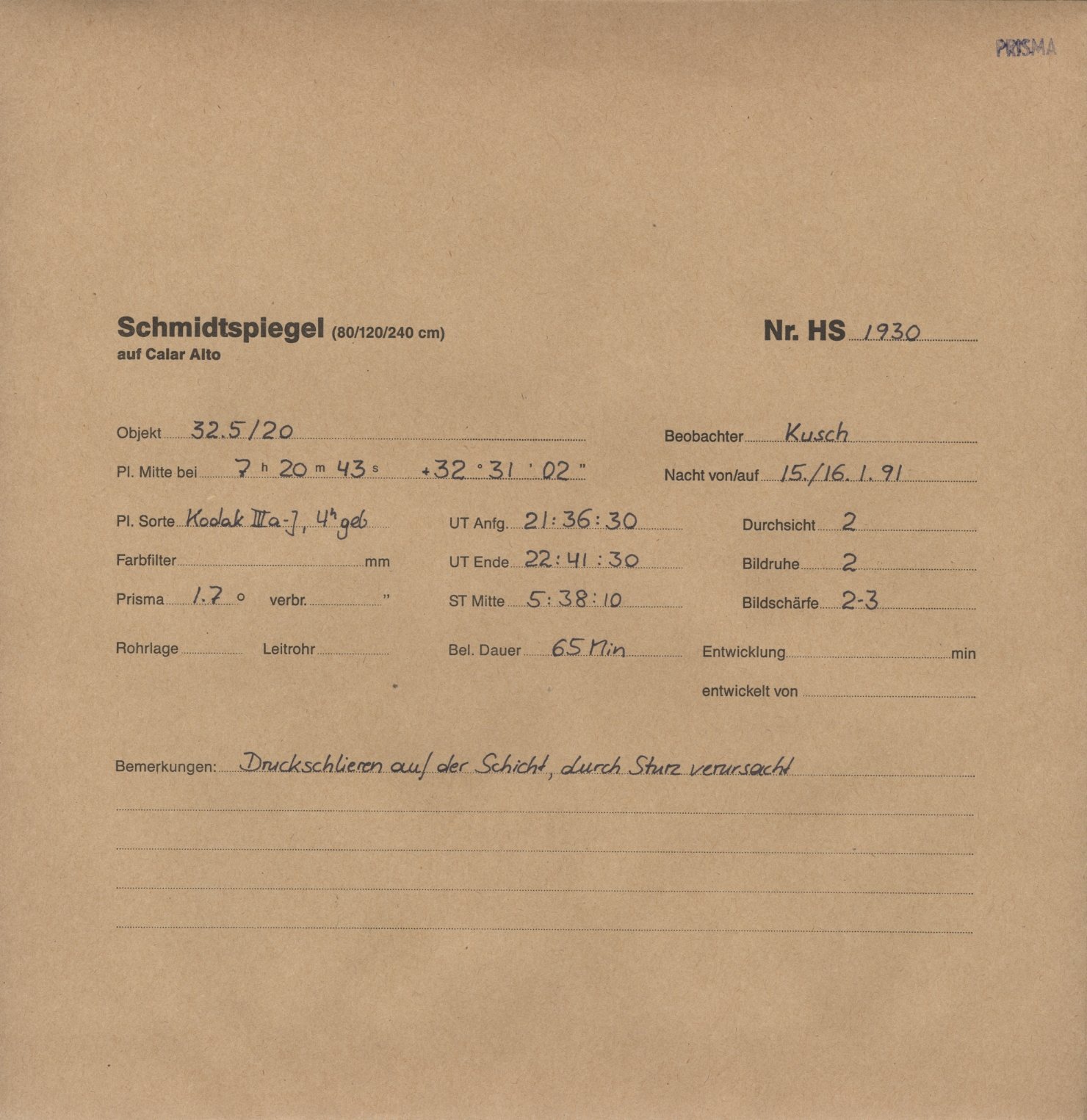 Plattenhuelle HS01930