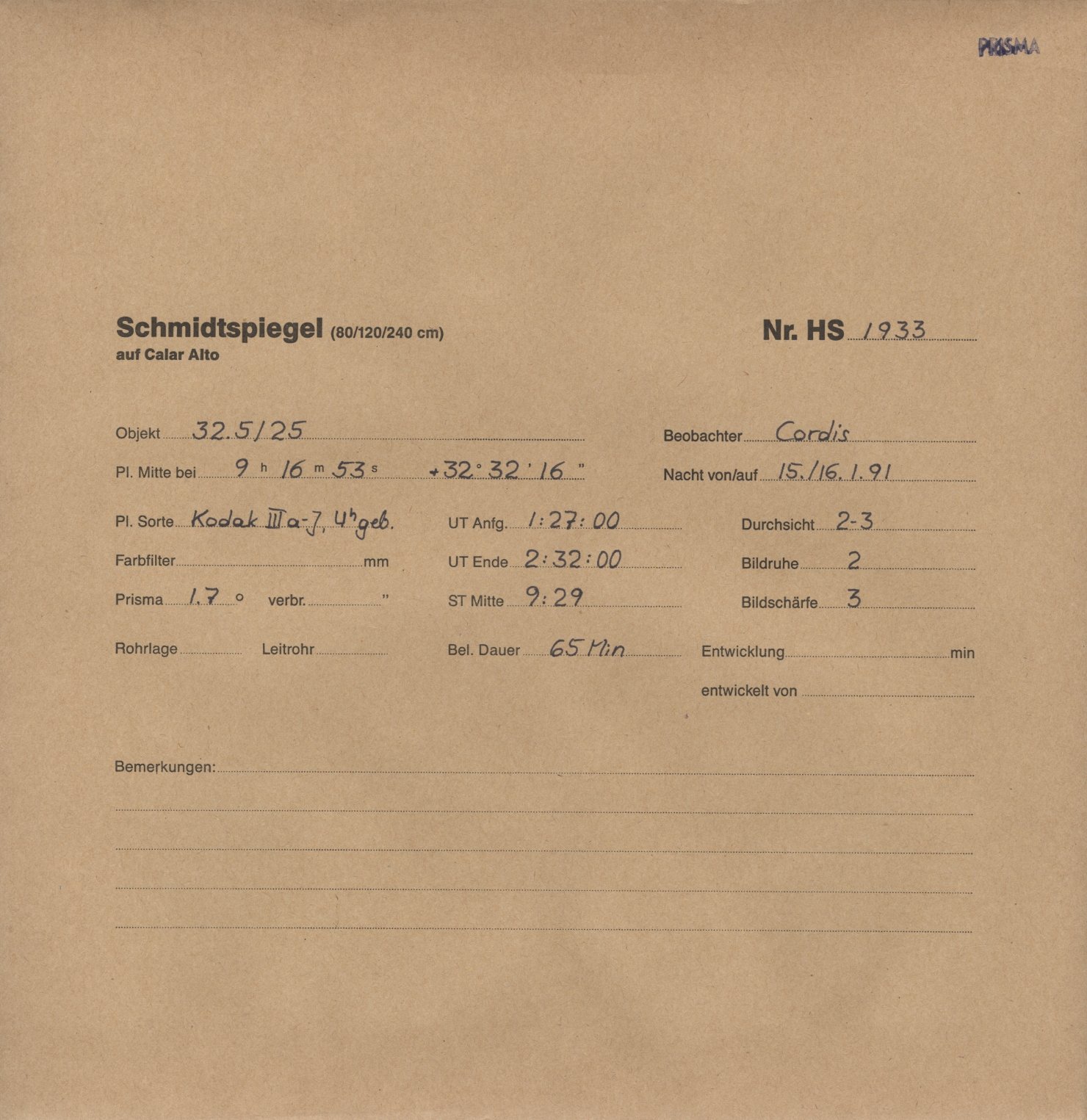 Plattenhuelle HS01933