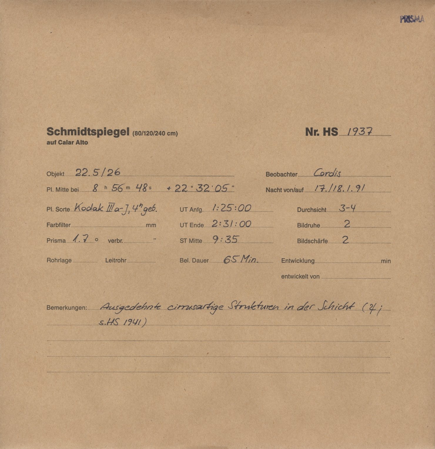 Plattenhuelle HS01937
