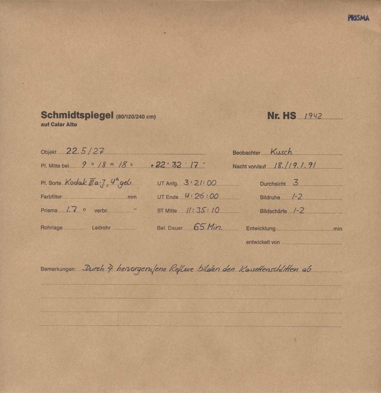 Plattenhuelle HS01942
