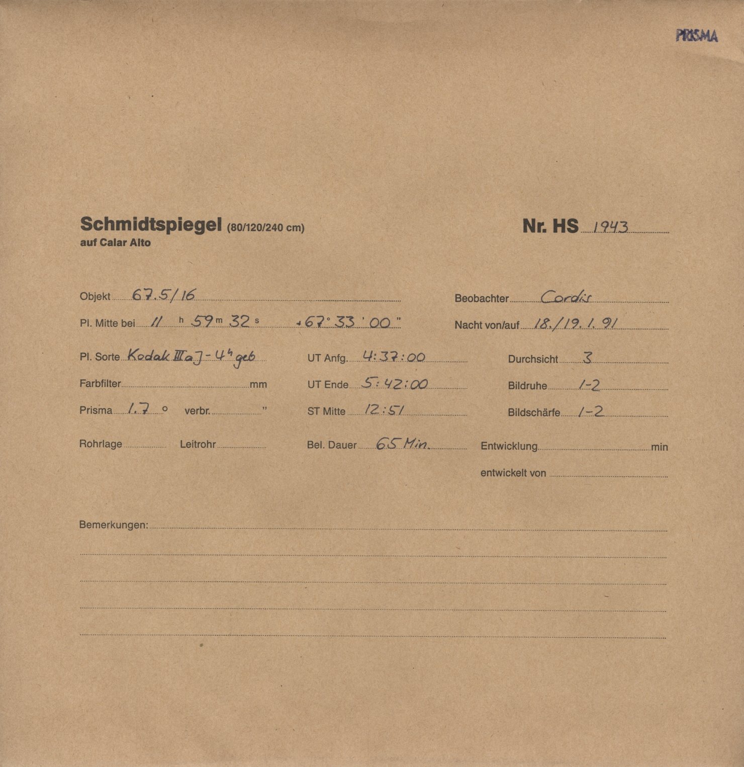 Plattenhuelle HS01943