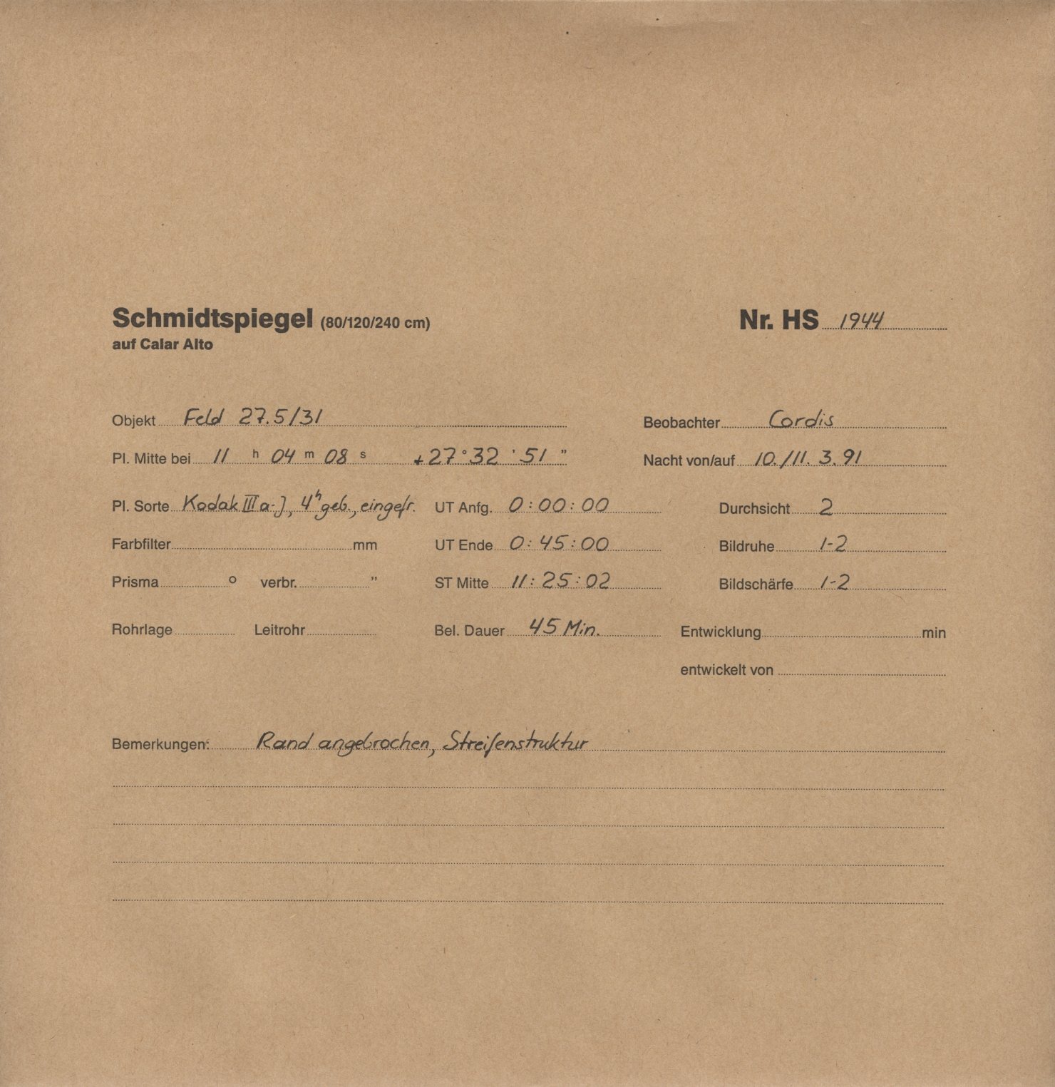 Plattenhuelle HS01944