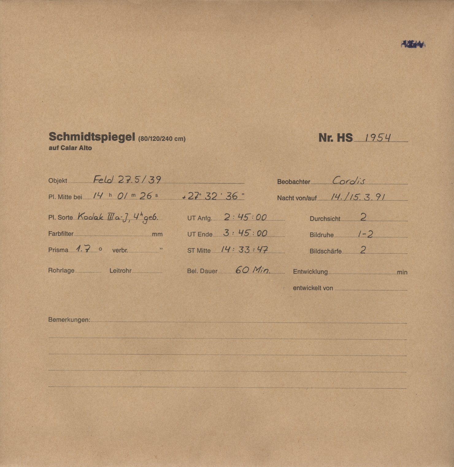 Plattenhuelle HS01954