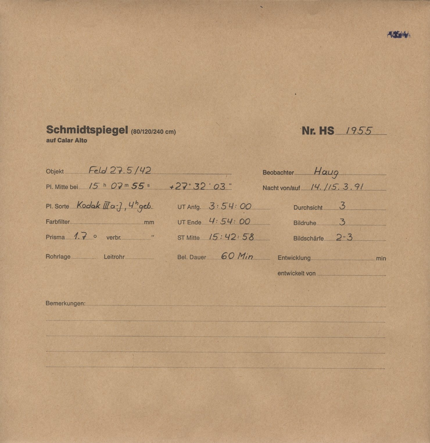 Plattenhuelle HS01955