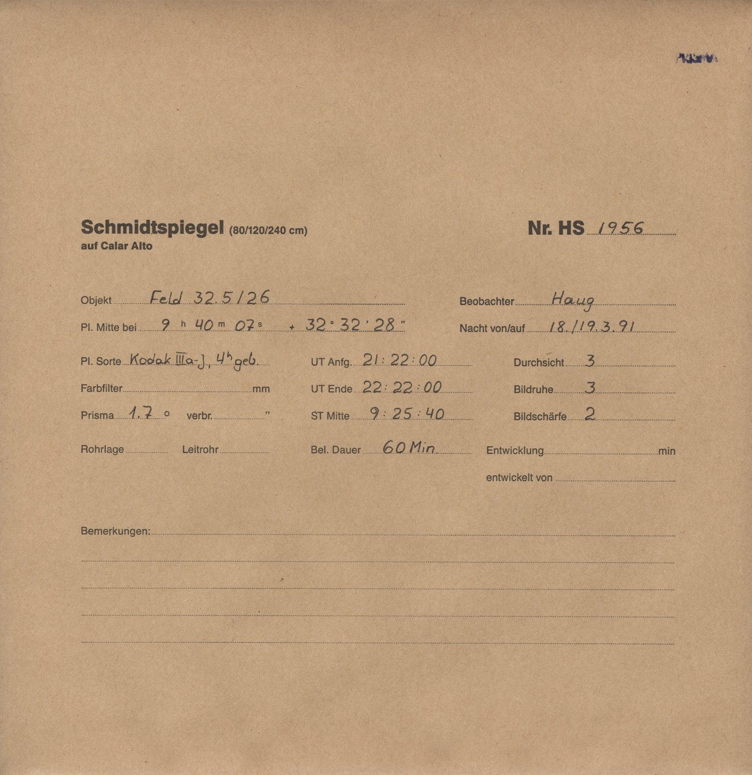 Plattenhuelle HS01956