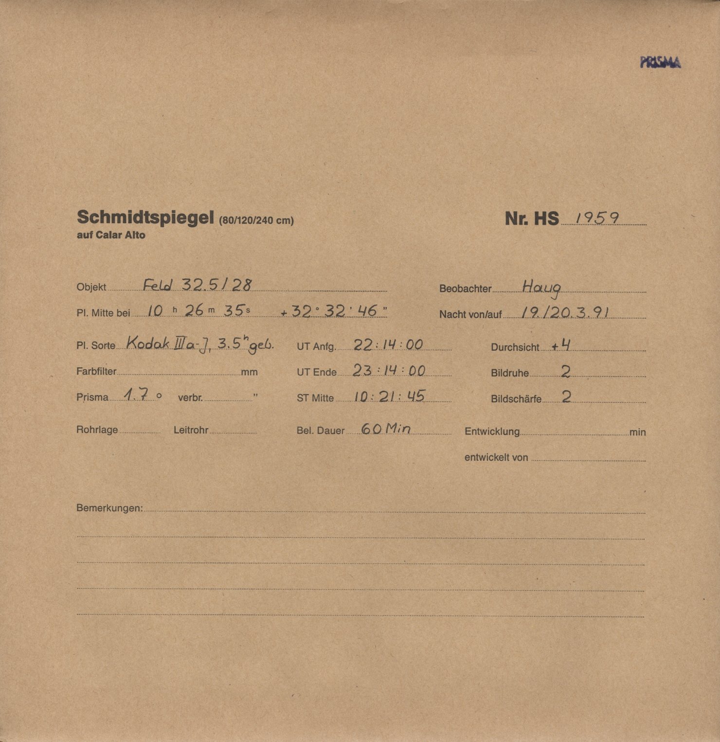 Plattenhuelle HS01959