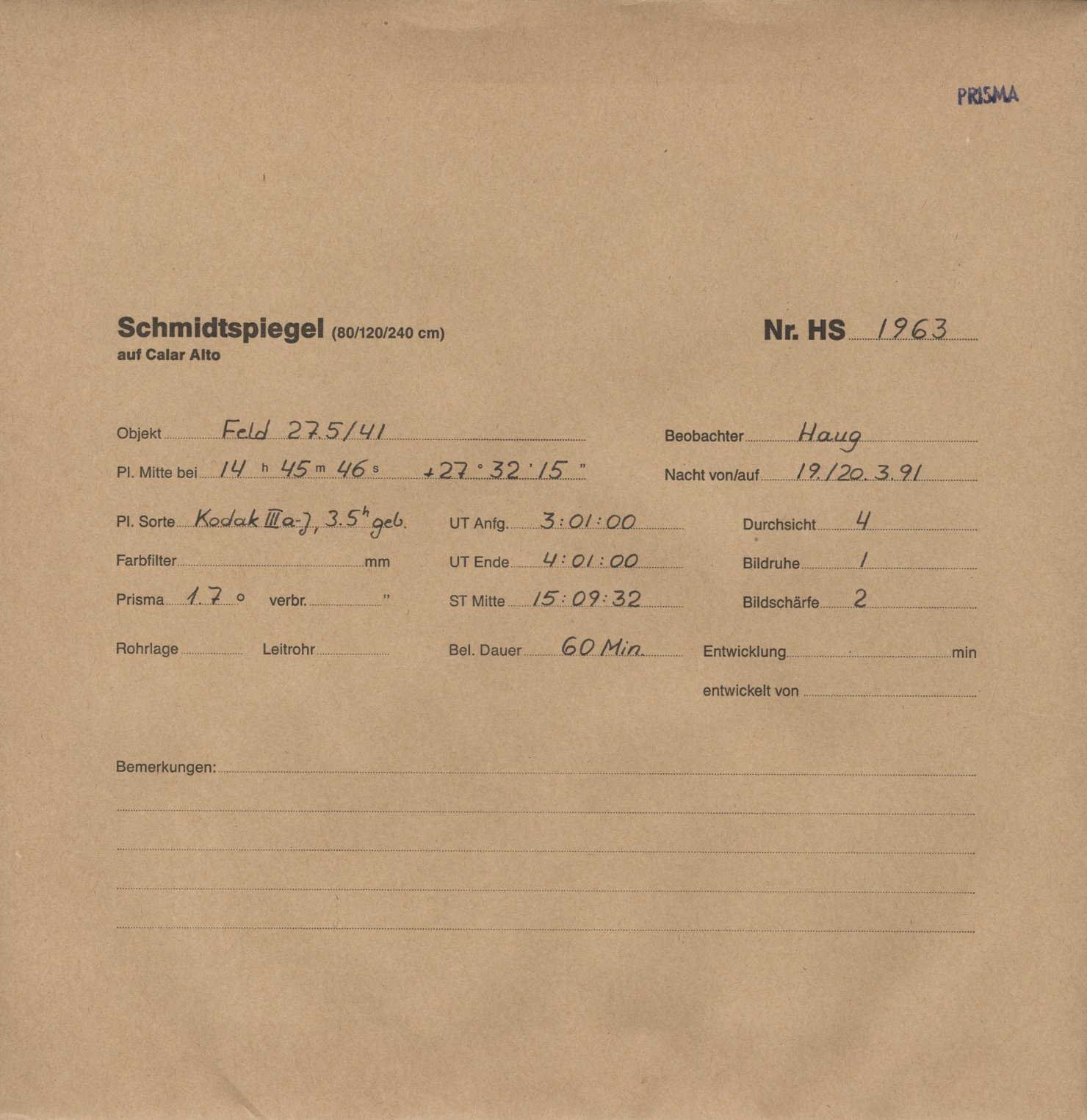 Plattenhuelle HS01963