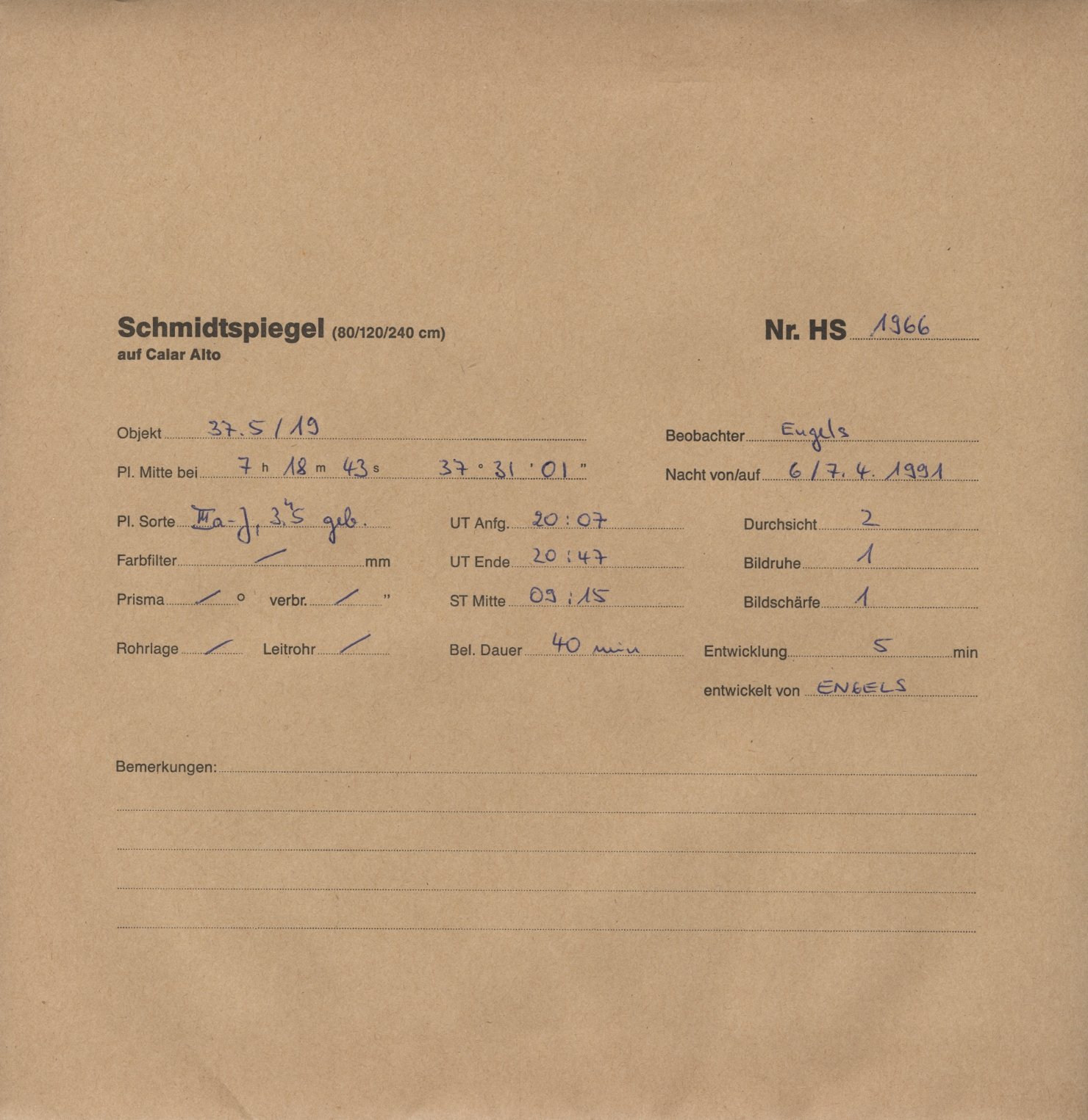 Plattenhuelle HS01966
