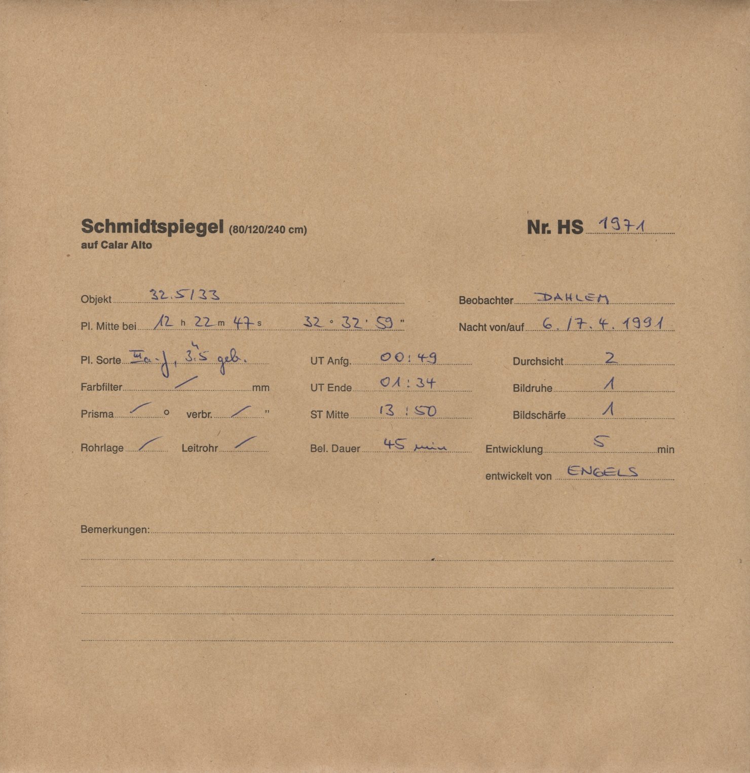 Plattenhuelle HS01971