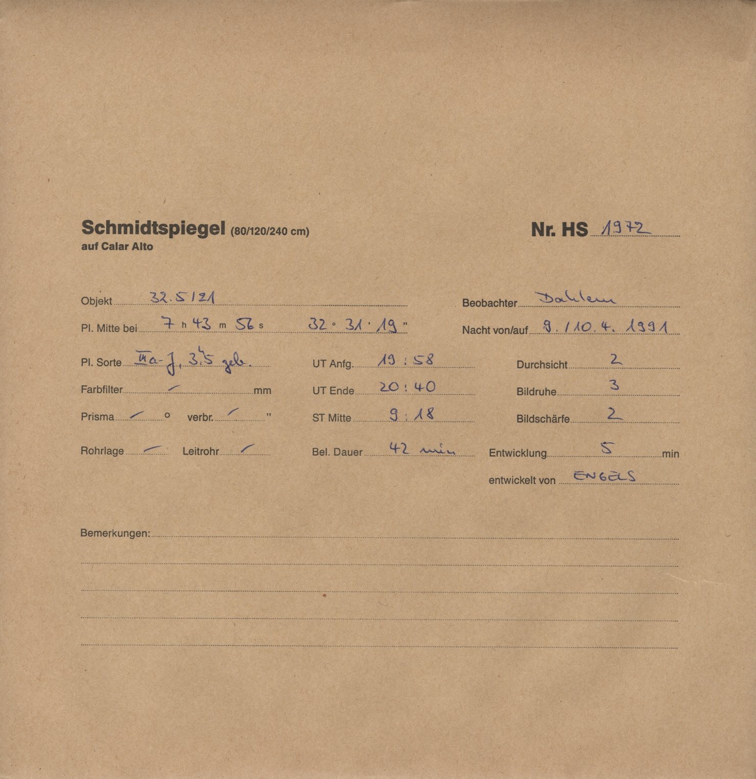 Plattenhuelle HS01972