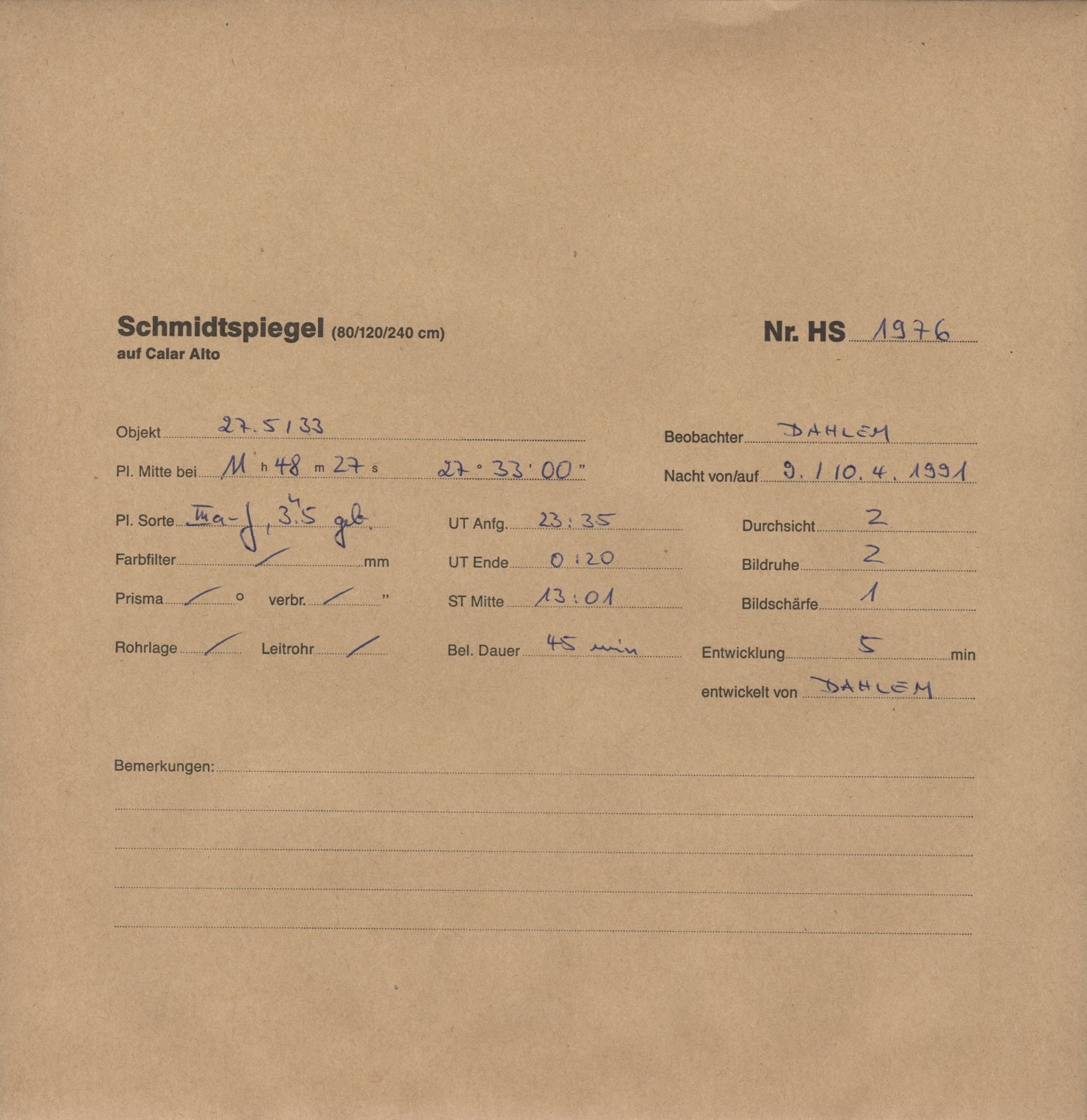 Plattenhuelle HS01976