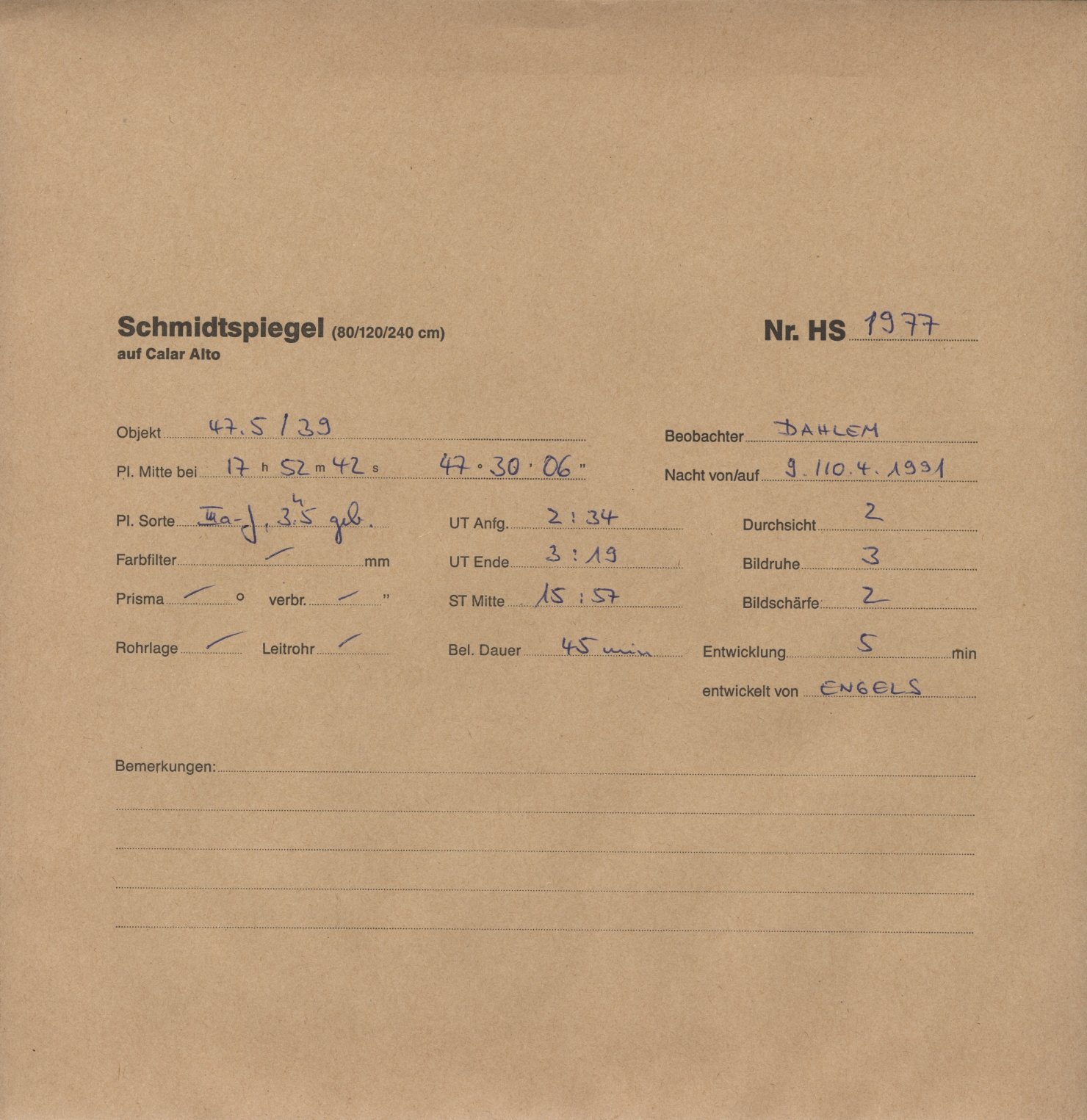 Plattenhuelle HS01977