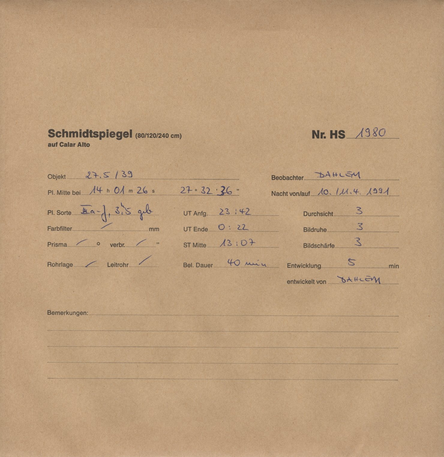 Plattenhuelle HS01980