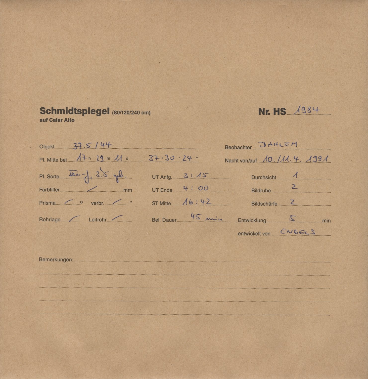Plattenhuelle HS01984
