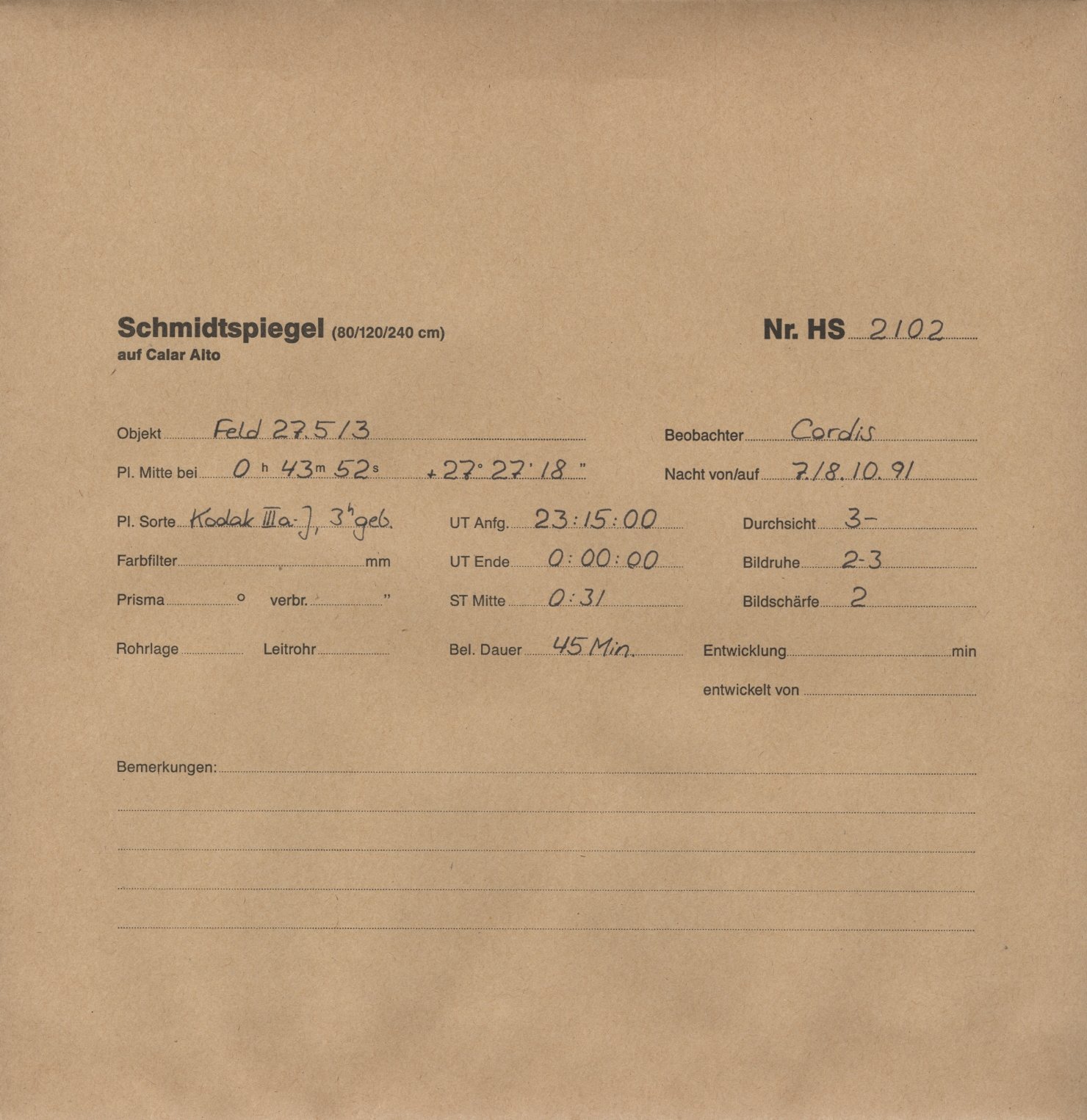 Plattenhuelle HS02102