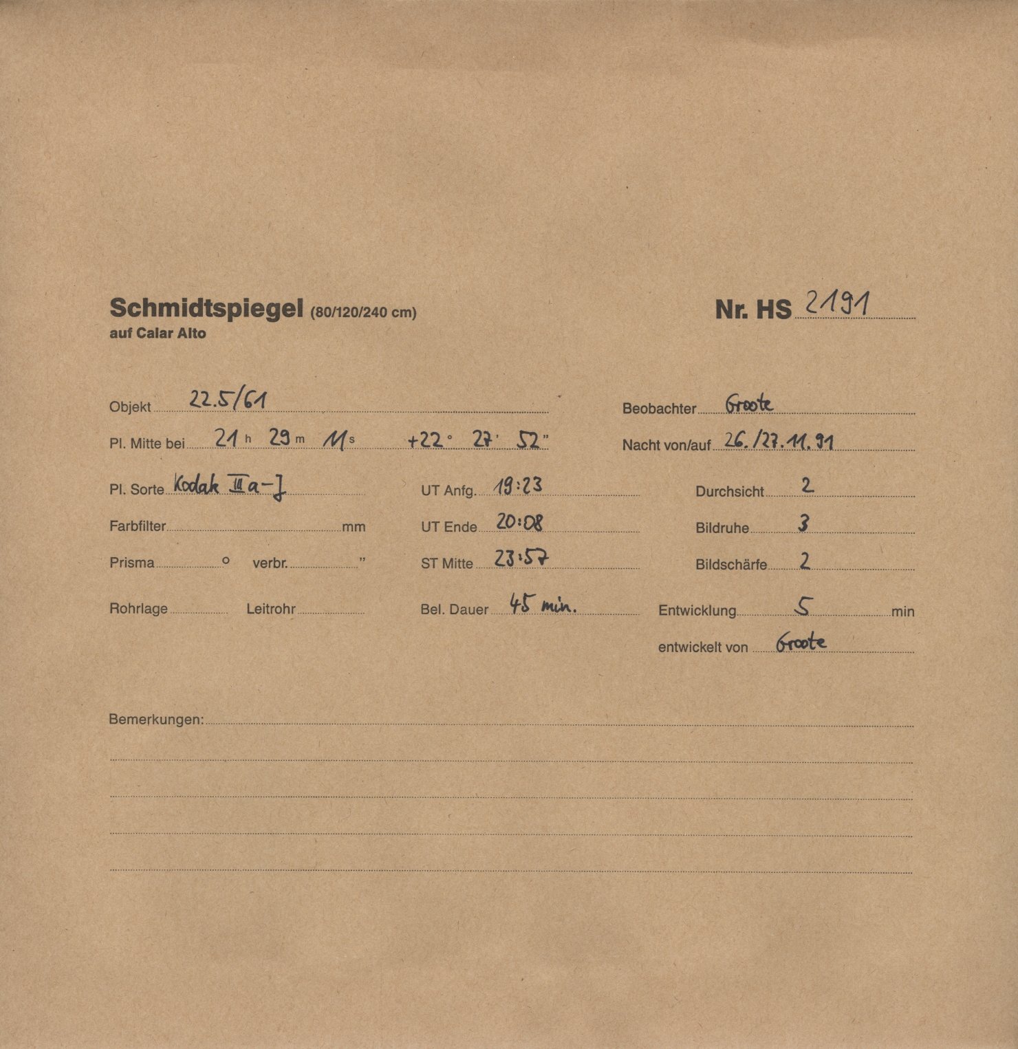 Plattenhuelle HS02191