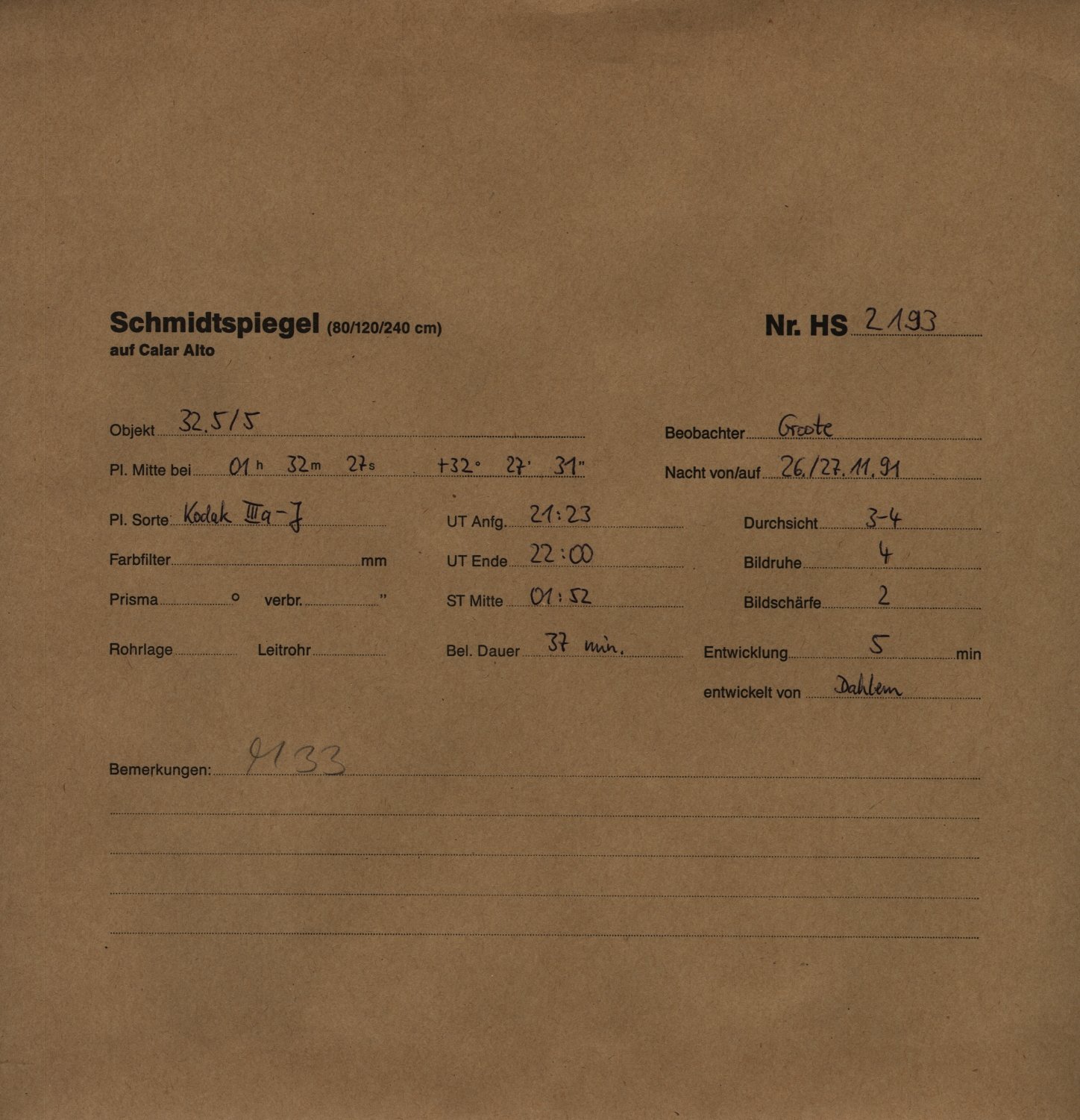 Plattenhuelle HS02193