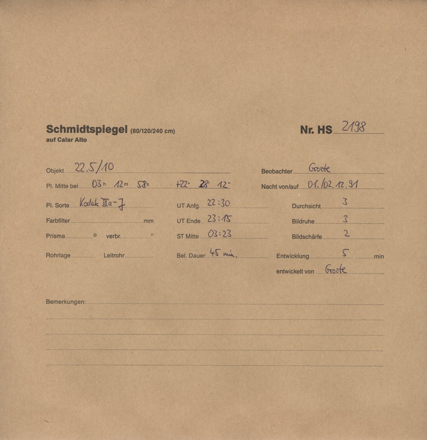 Plattenhuelle HS02198