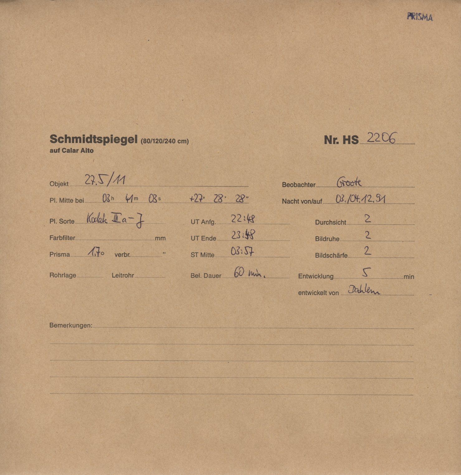 Plattenhuelle HS02206