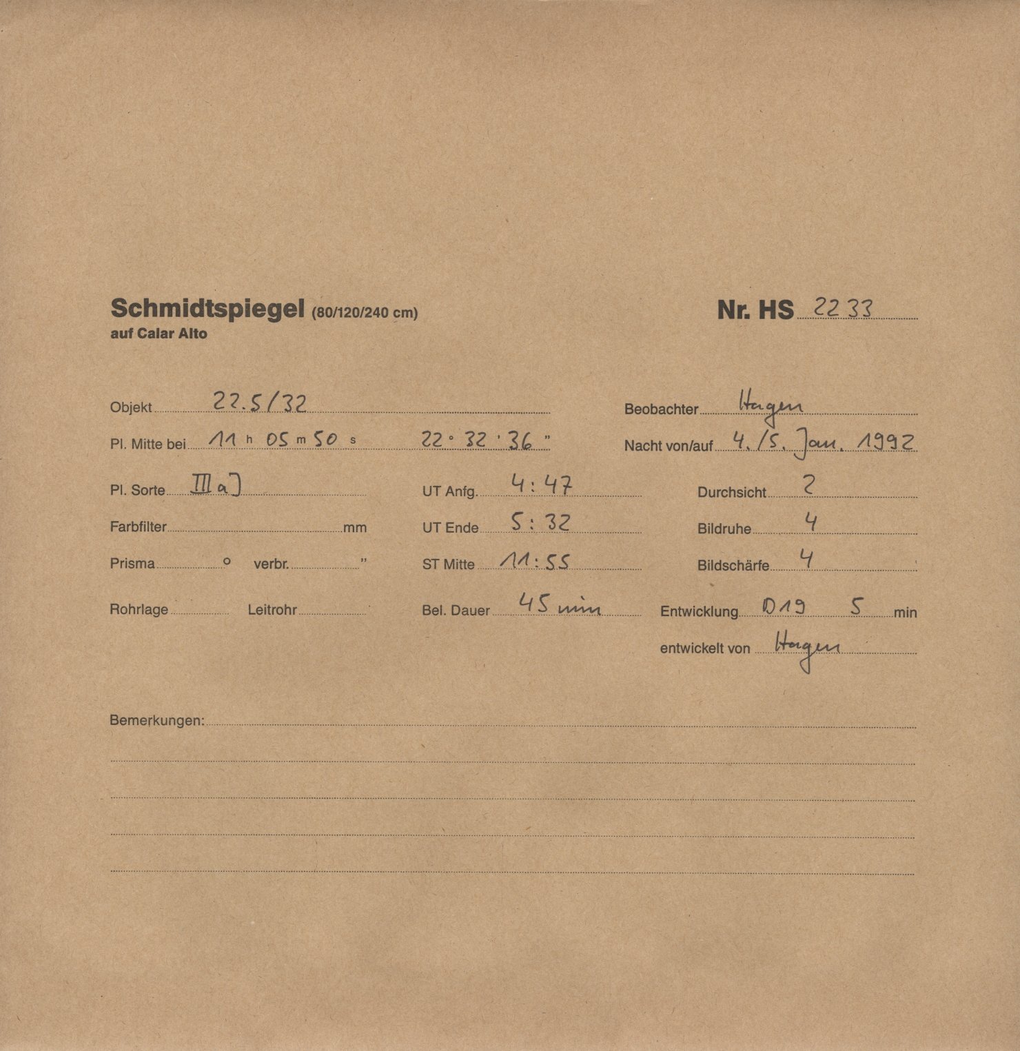 Plattenhuelle HS02233
