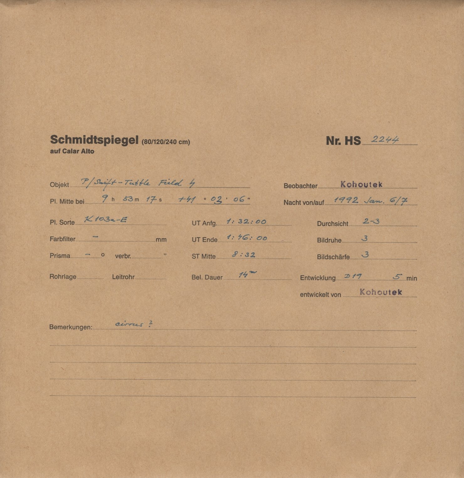 Plattenhuelle HS02244