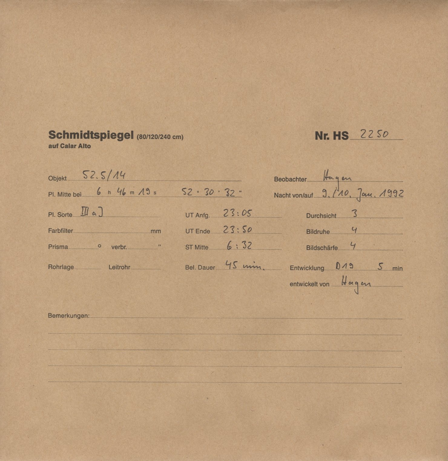 Plattenhuelle HS02250