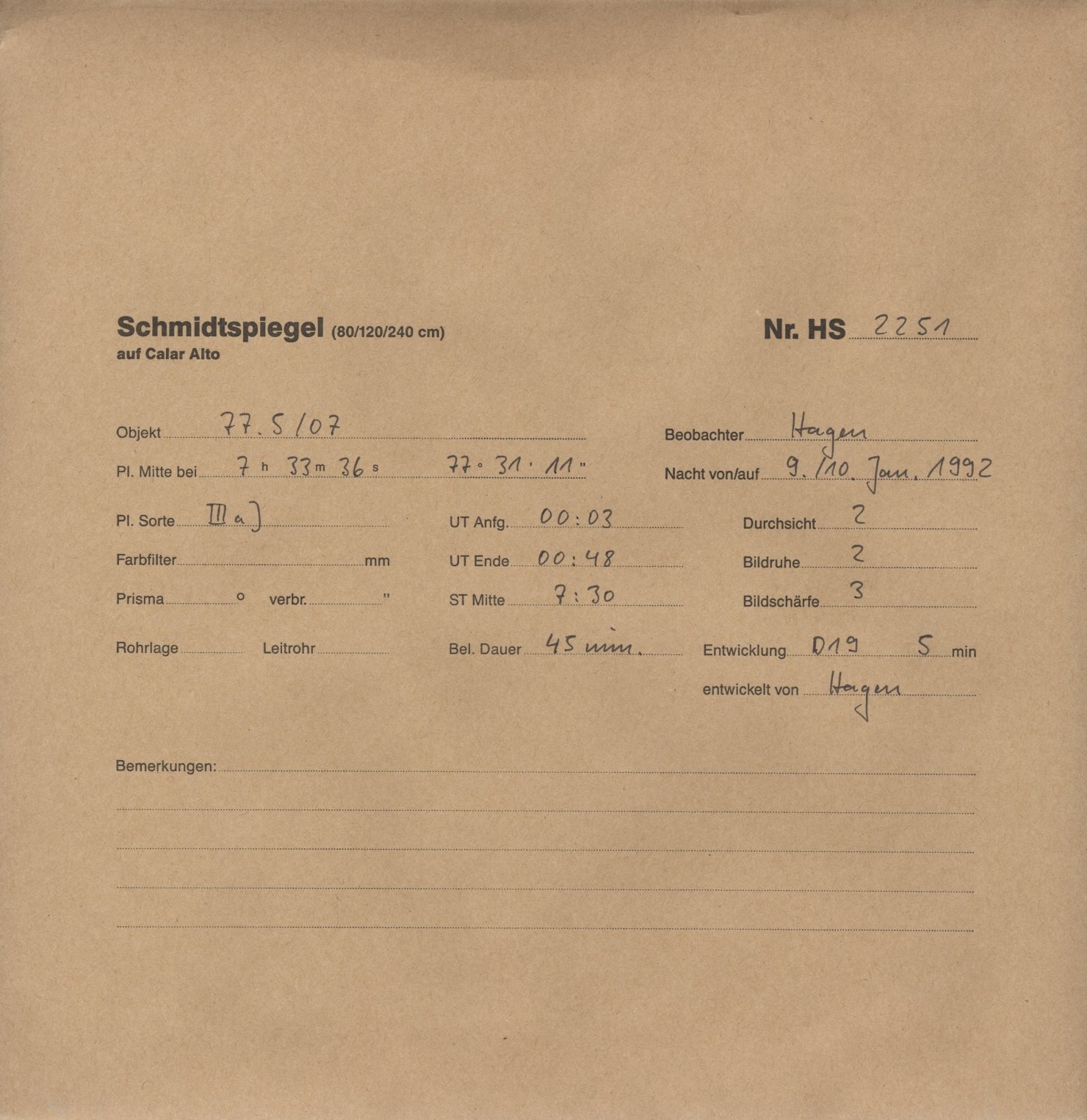 Plattenhuelle HS02251