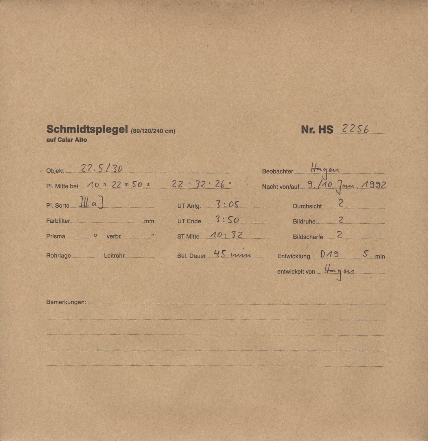 Plattenhuelle HS02256
