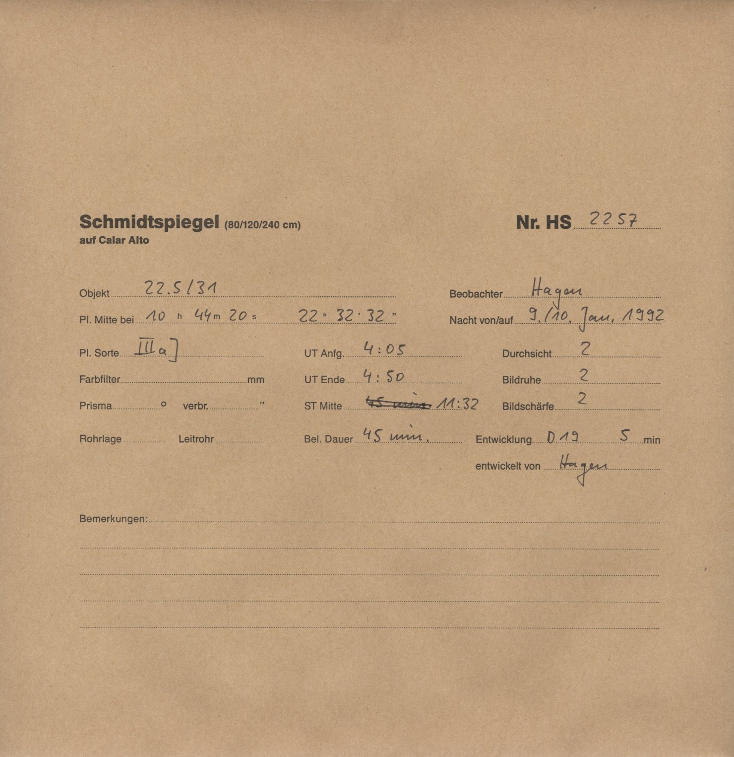 Plattenhuelle HS02257