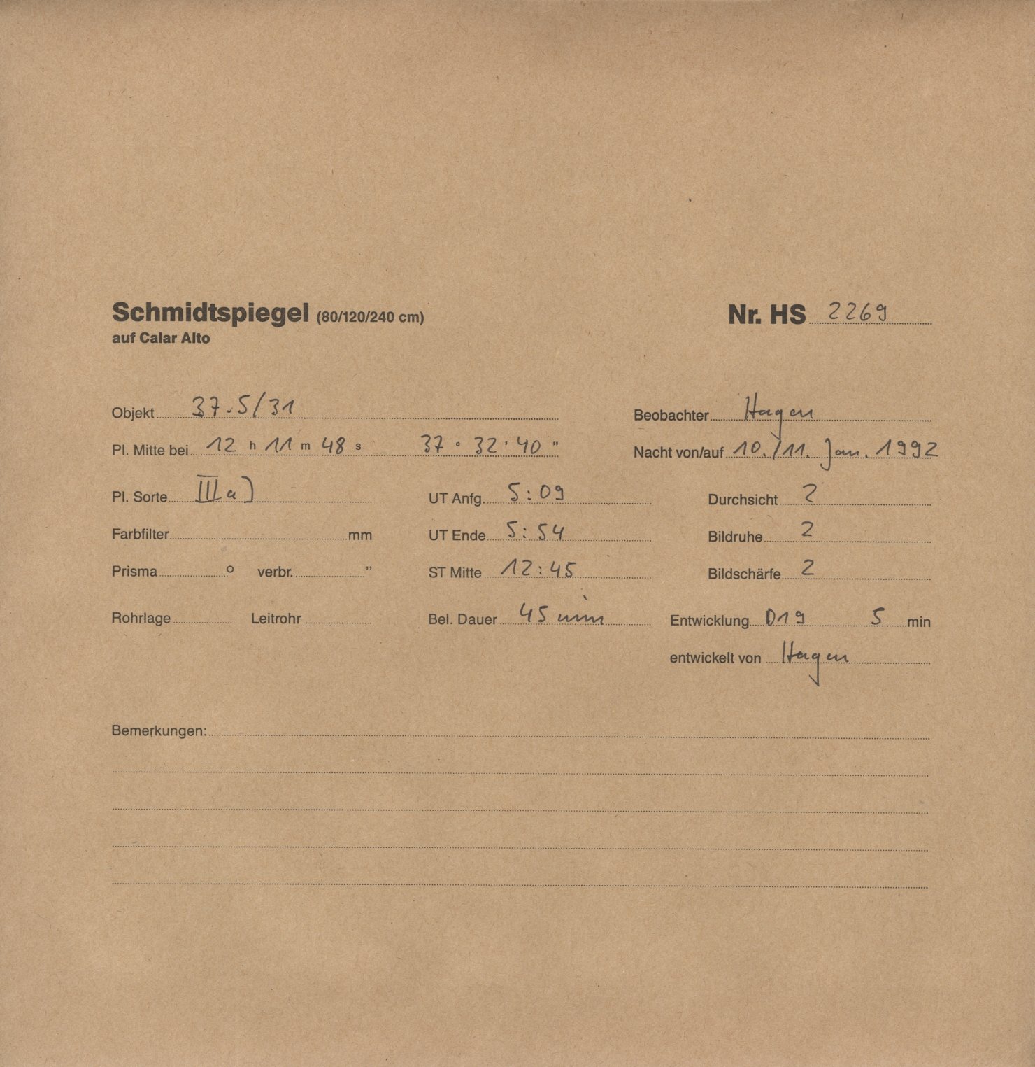 Plattenhuelle HS02269