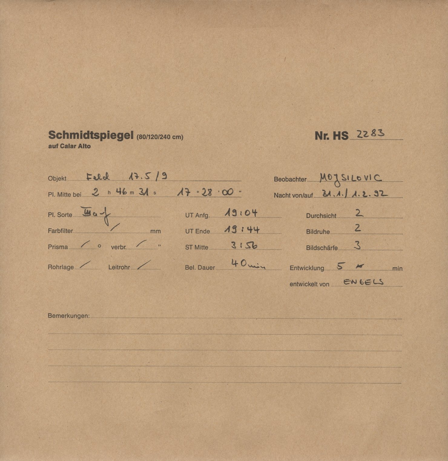 Plattenhuelle HS02283