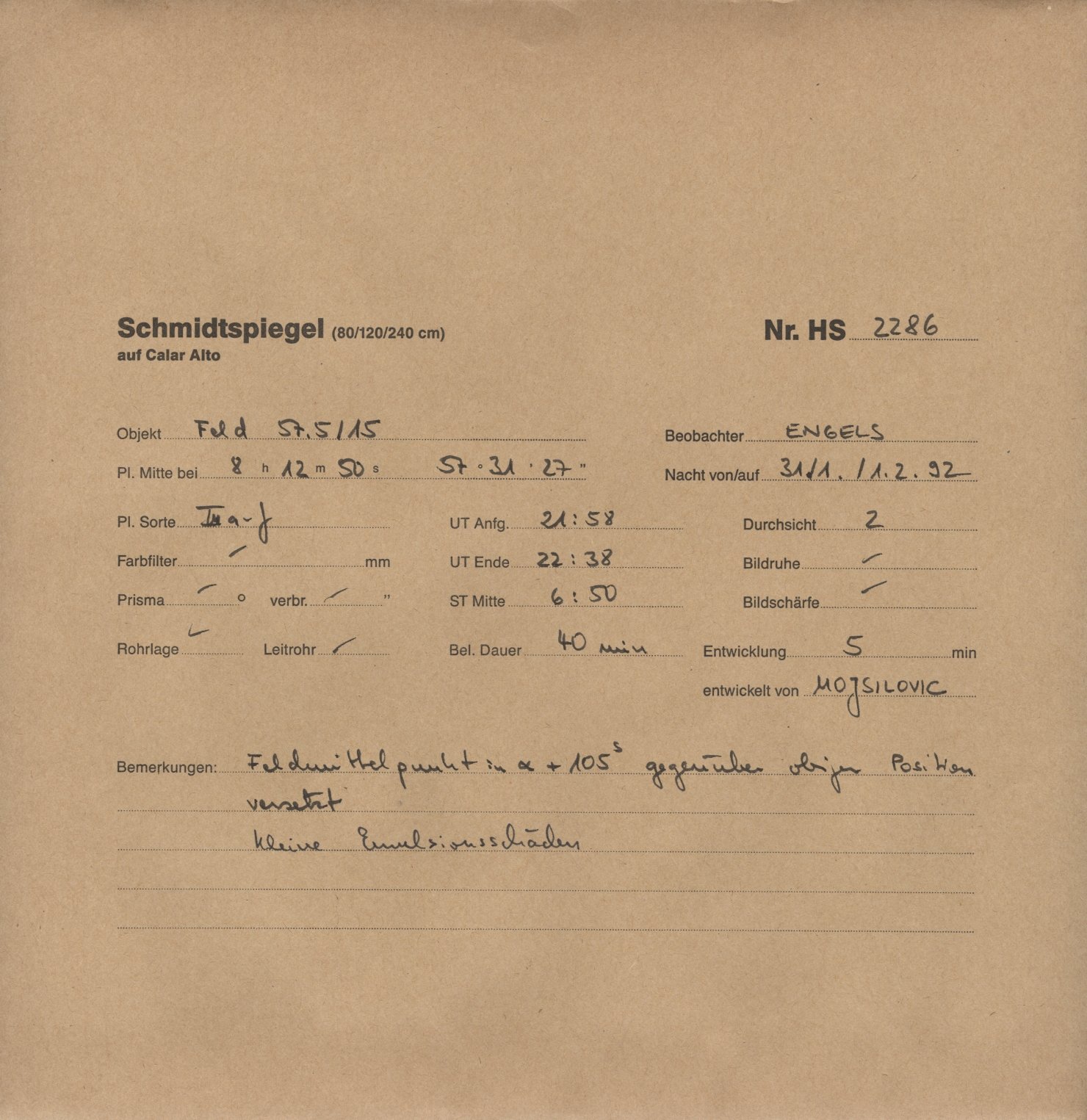 Plattenhuelle HS02286