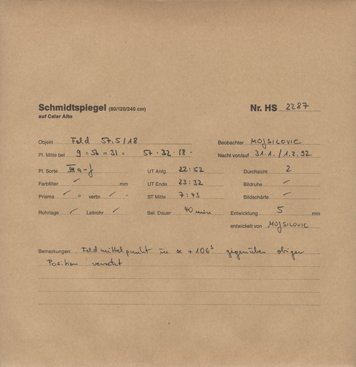 Plattenhuelle HS02287
