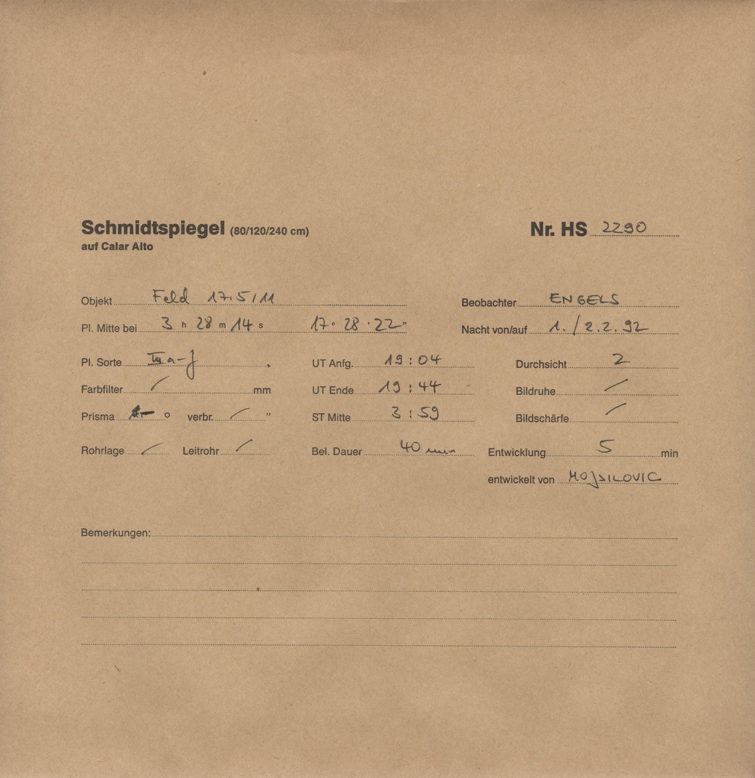 Plattenhuelle HS02290
