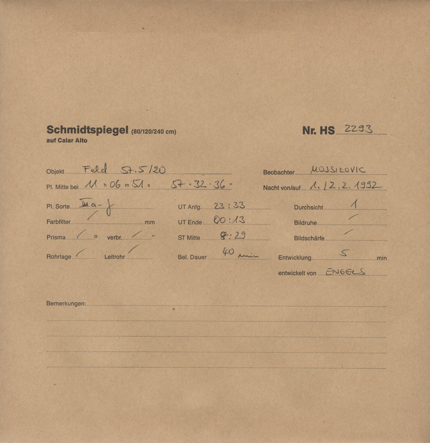 Plattenhuelle HS02293