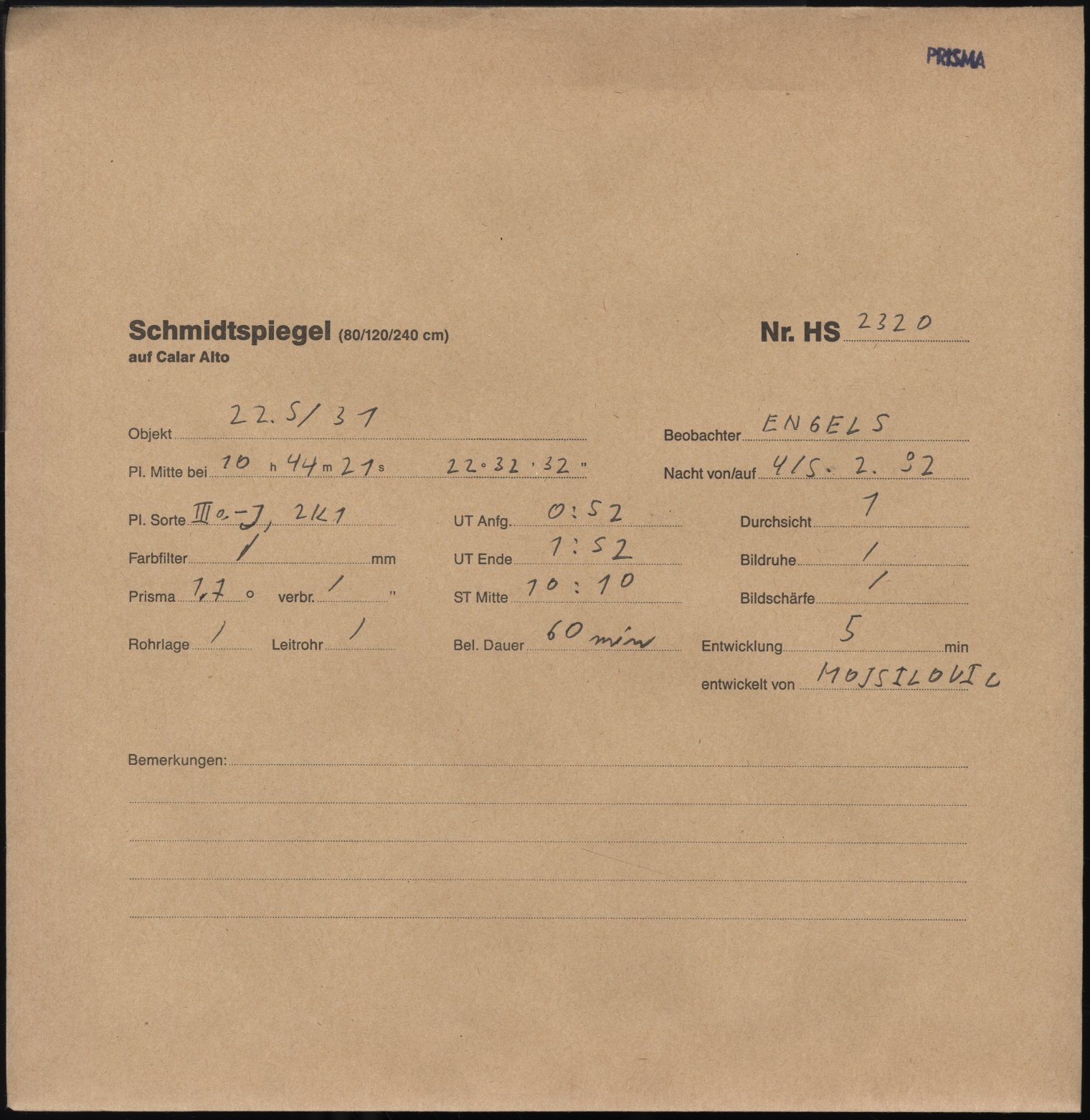 Plattenhuelle HS02320