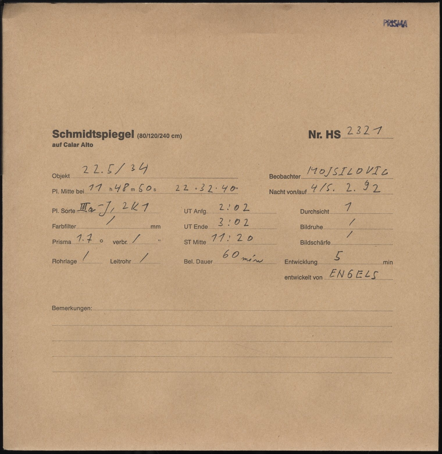 Plattenhuelle HS02321