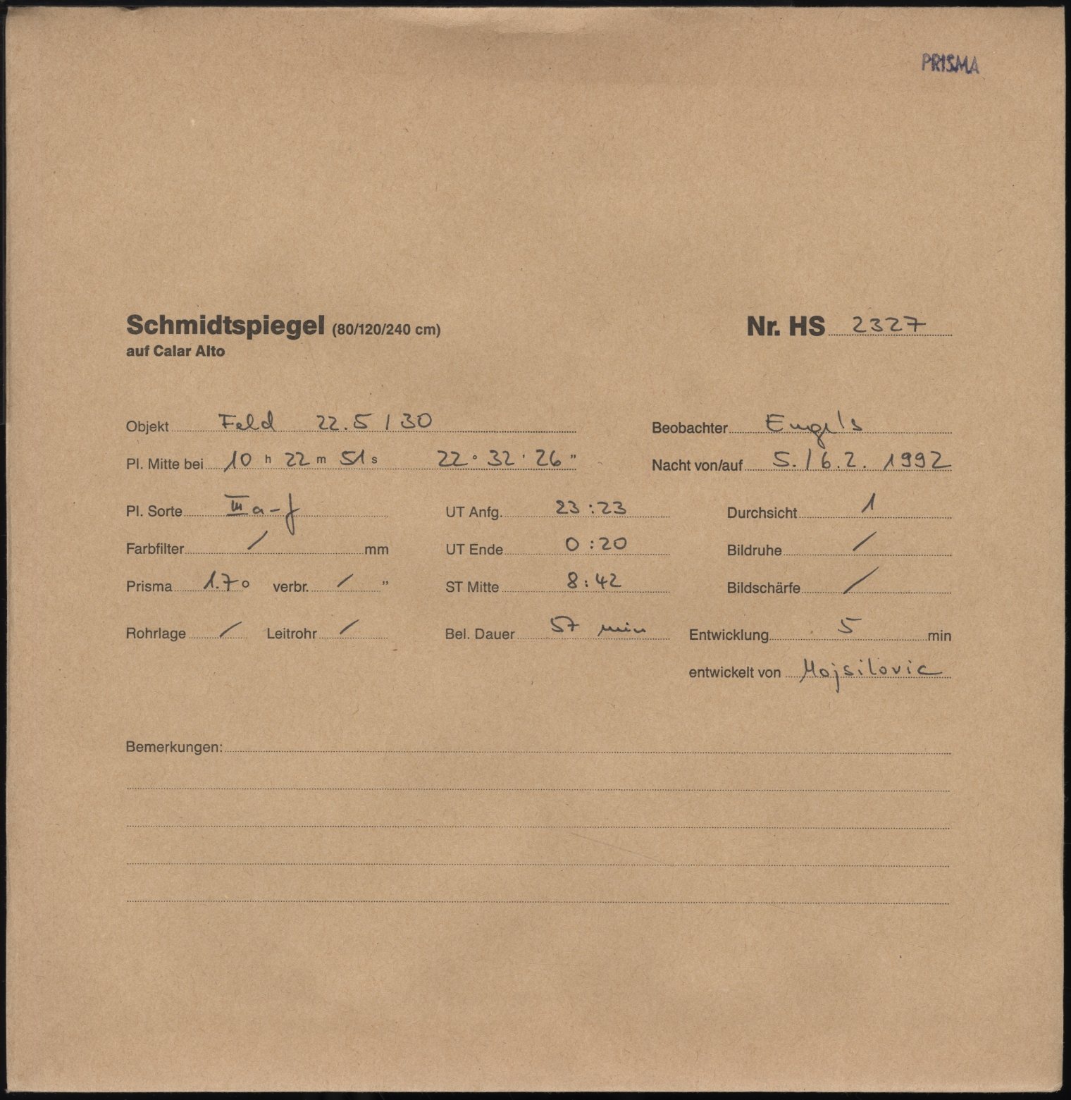 Plattenhuelle HS02327