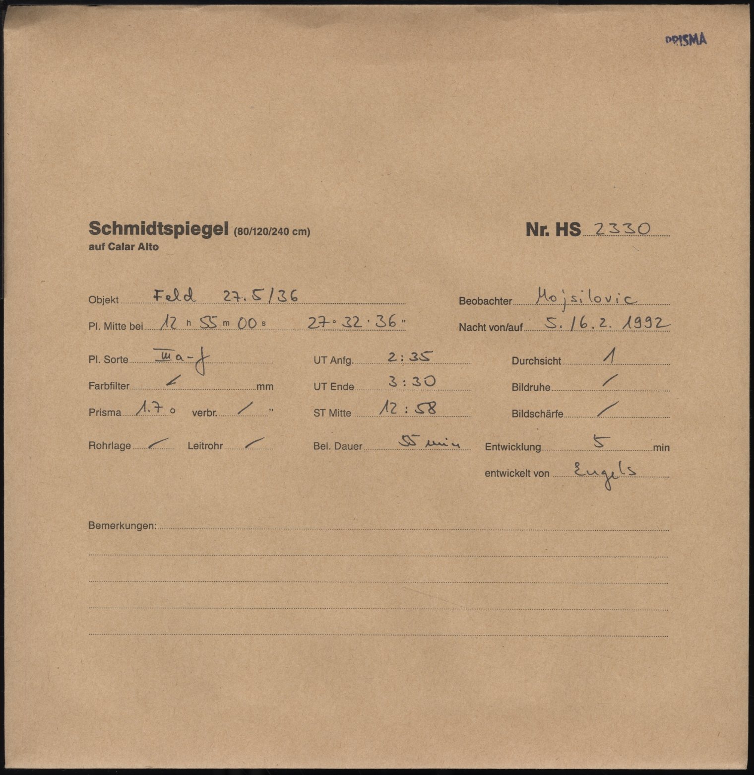 Plattenhuelle HS02330