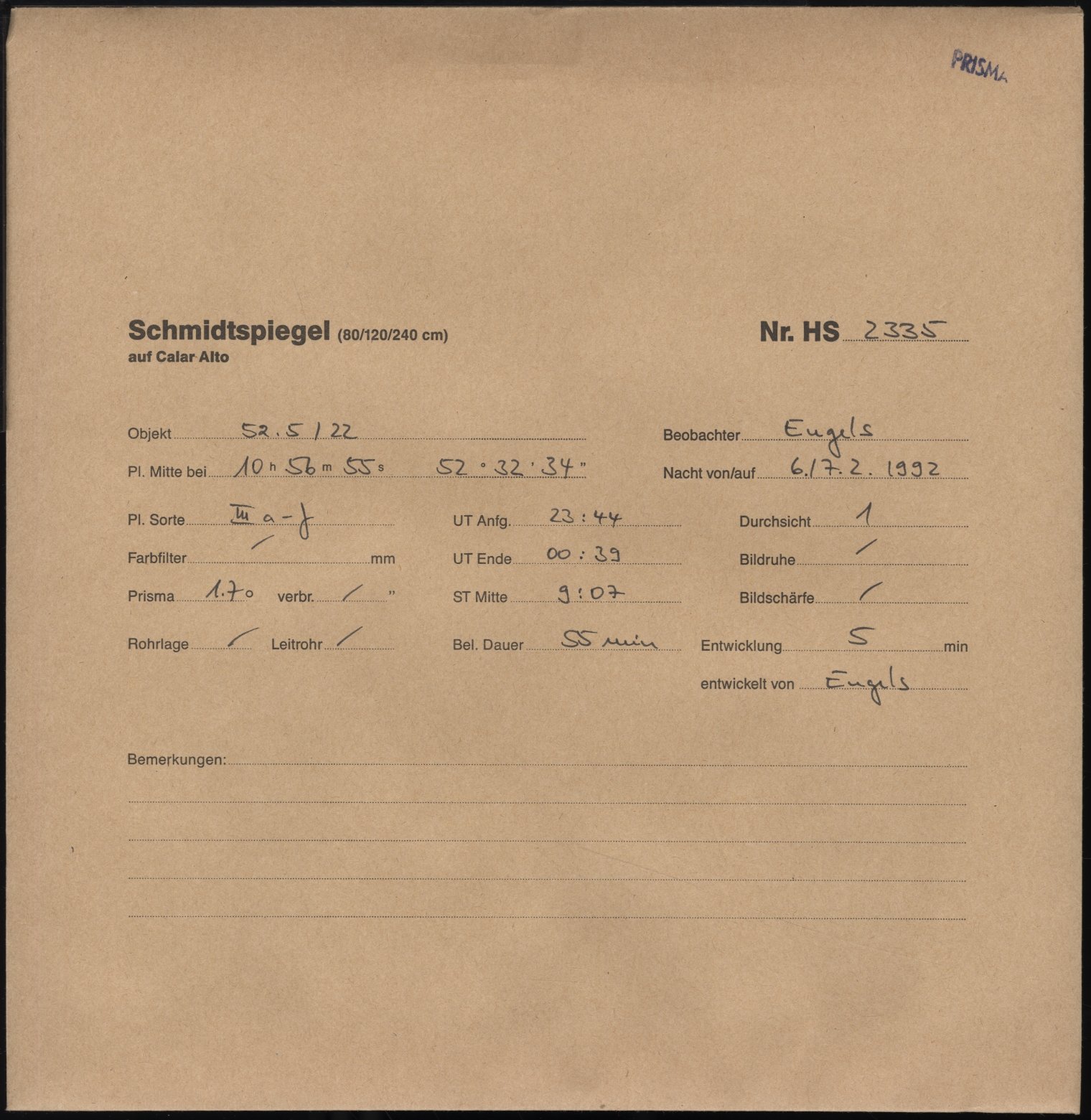 Plattenhuelle HS02335