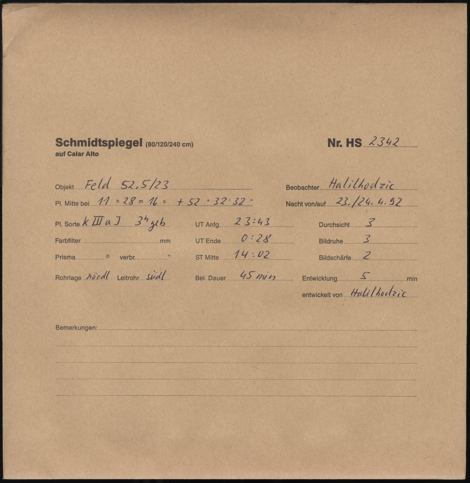 Plattenhuelle HS02342