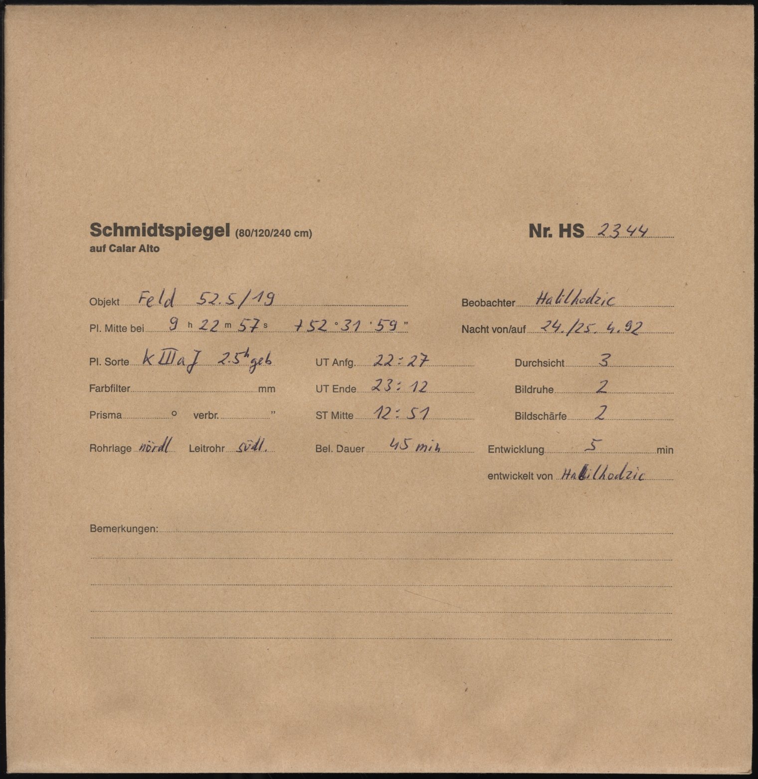 Plattenhuelle HS02344