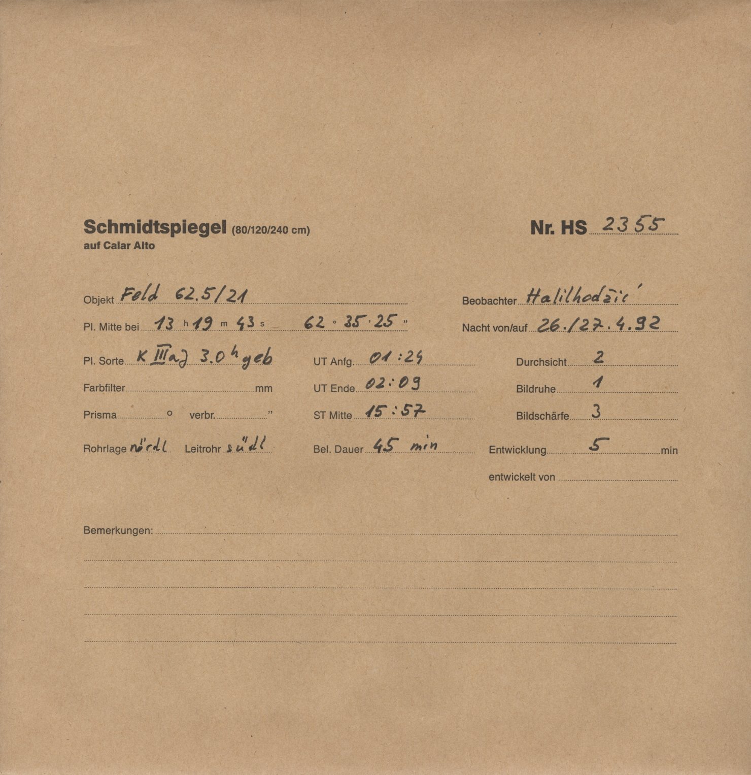 Plattenhuelle HS02355