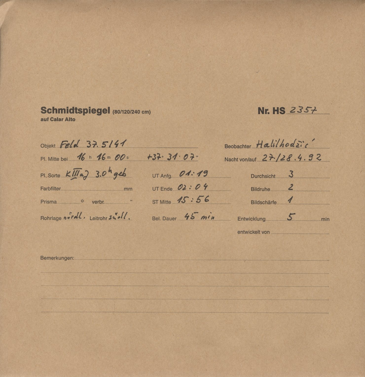 Plattenhuelle HS02357